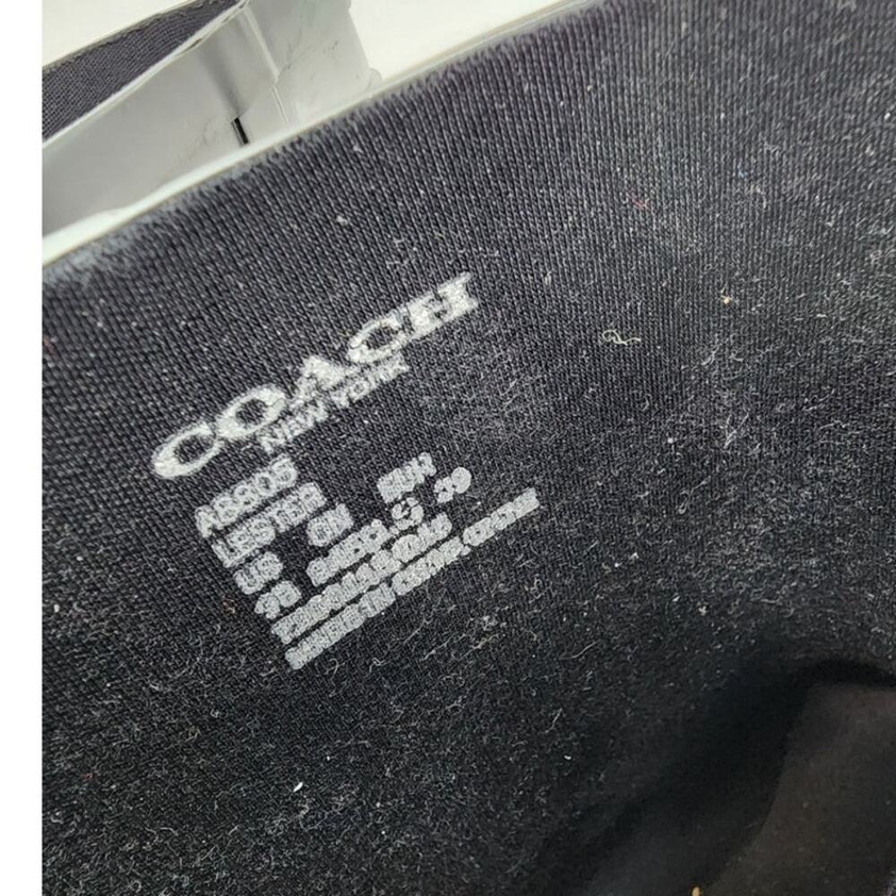 Coach Lester Shiny Rubber Round Toe Synthetic Black Rain Boot Size 9 - Picture 9 of 9